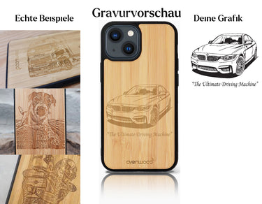 INDIVIDUELL iPhone 13 Mini Bambus-Kunststoff